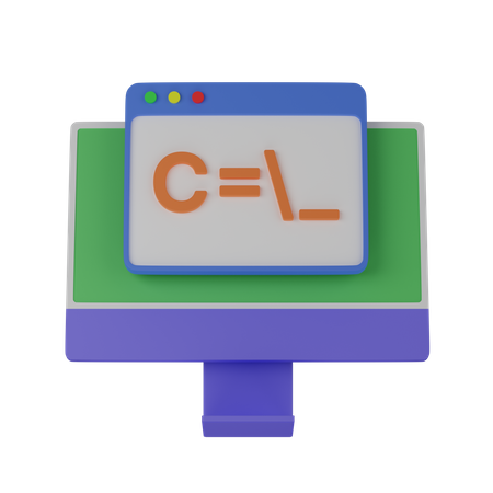 Lenguaje de programación  3D Icon