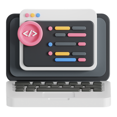 Lenguaje de programación de código  3D Icon