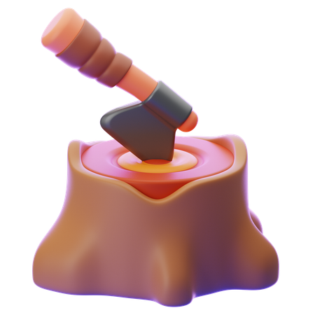 Lenhador  3D Icon