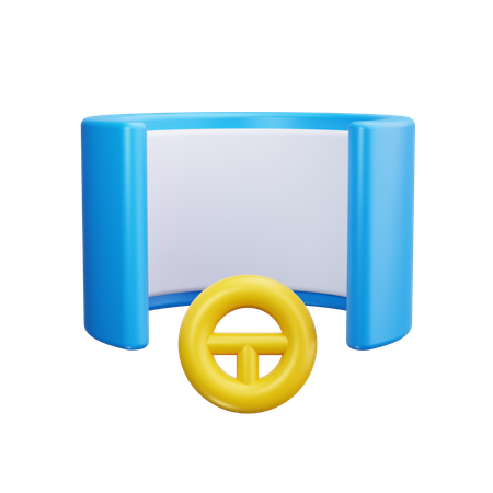 Lenkrad  3D Icon