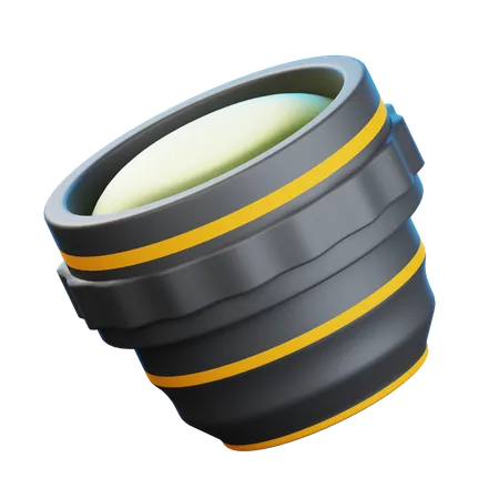 Lens  3D Icon