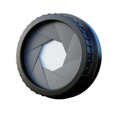 Lens Camera Shutter  3D Icon
