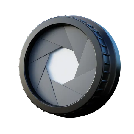 Lens Camera Shutter  3D Icon