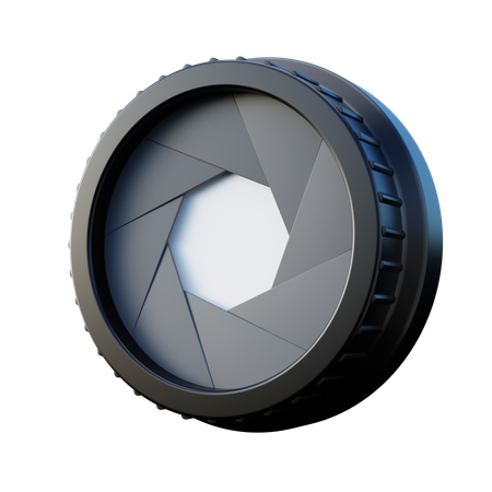 Lens Camera Shutter  3D Icon