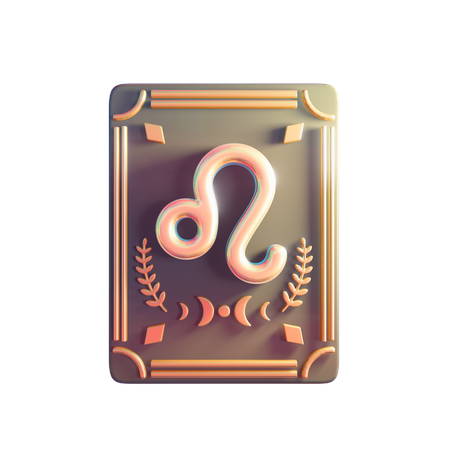 Leo Astrology Sign  3D Icon