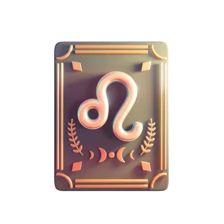 Leo Astrology Sign  3D Icon