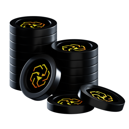 Leo Coin Stacks  3D Icon