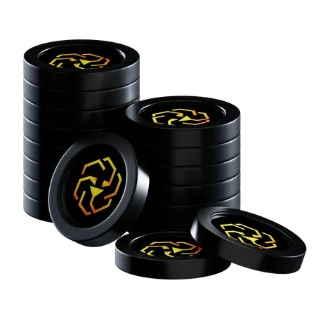 Leo Coin Stacks  3D Icon