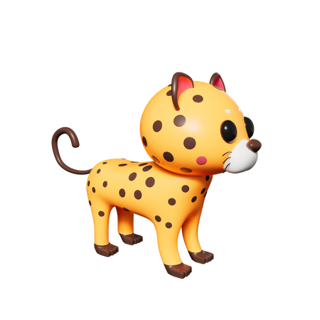 Leopard  3D Icon