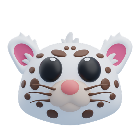Léopard des neiges  3D Icon