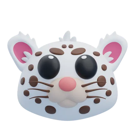 Léopard des neiges  3D Icon