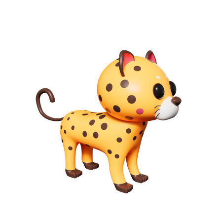 Leopardo  3D Icon