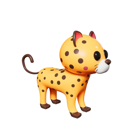 Leopardo  3D Icon