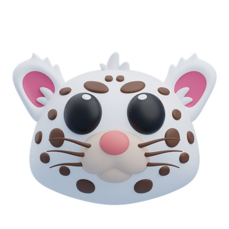 Leopardo de nieve  3D Icon