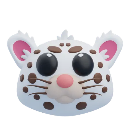 Leopardo de nieve  3D Icon