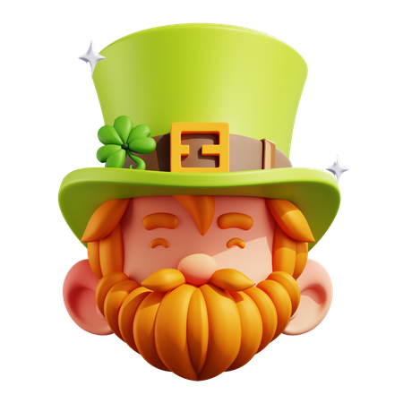 Leprechaun Avatar Head  3D Icon