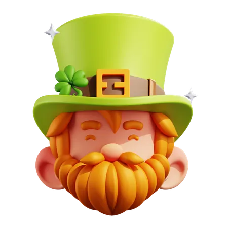 Leprechaun Avatar Head  3D Icon