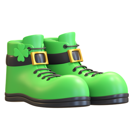 Leprechaun Boot 3D Illustration