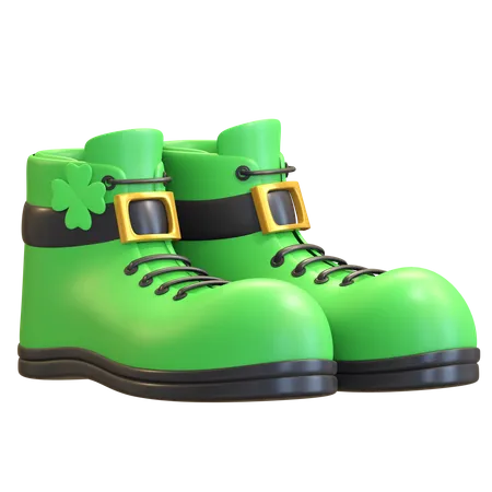 Leprechaun Boot 3D Illustration