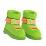 3d leprechaun shoes emoji
