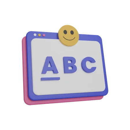 Alphabet lernen  3D Icon