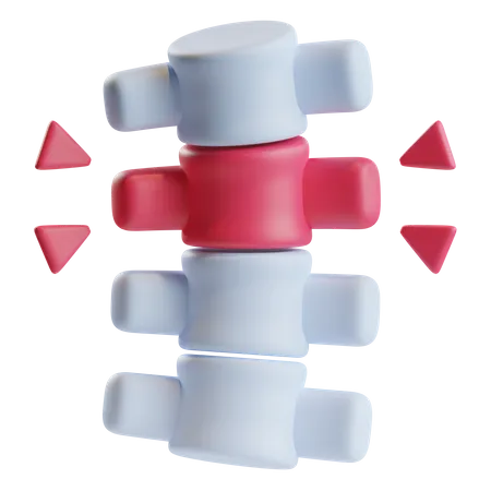 Lesão vertebral  3D Icon