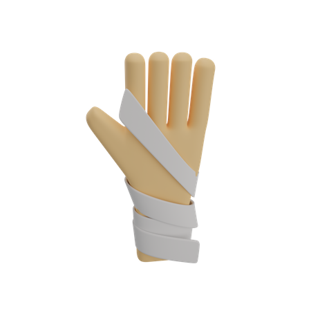 Lesão na mão  3D Illustration