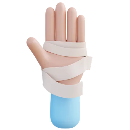 Lesão na mão  3D Icon