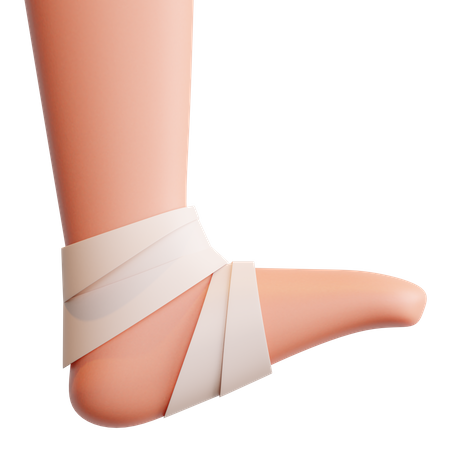 Lesão no pé  3D Illustration