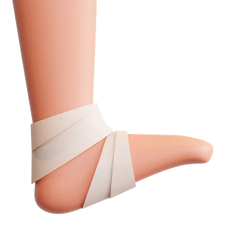 Lesão no pé  3D Illustration