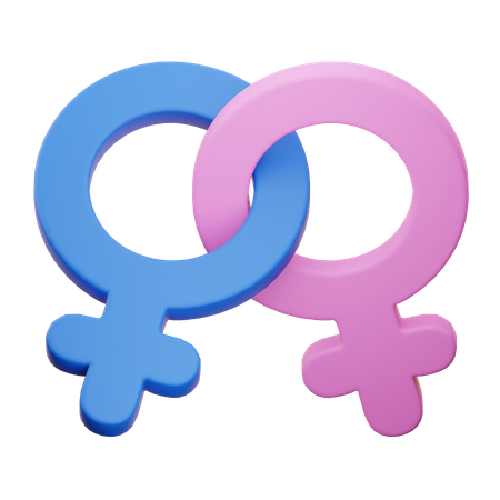 Lesbisches Symbol  3D Icon