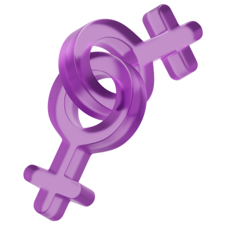 Lesbian  3D Icon