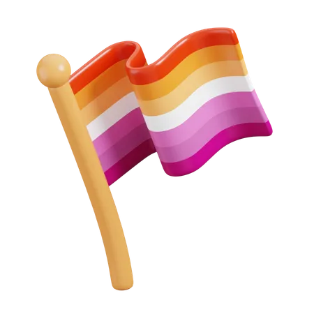 Lesbian Flag  3D Icon