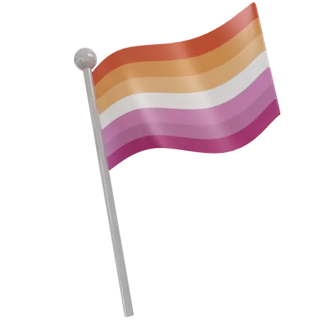 Lesbian Flag  3D Flag