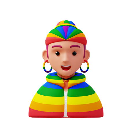 Lesbian Girl  3D Icon