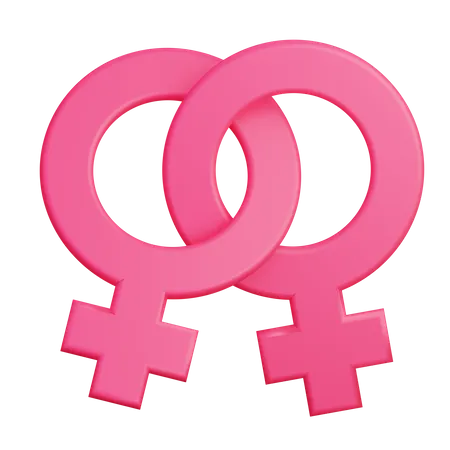 Lesbian Signage 3D Illustration