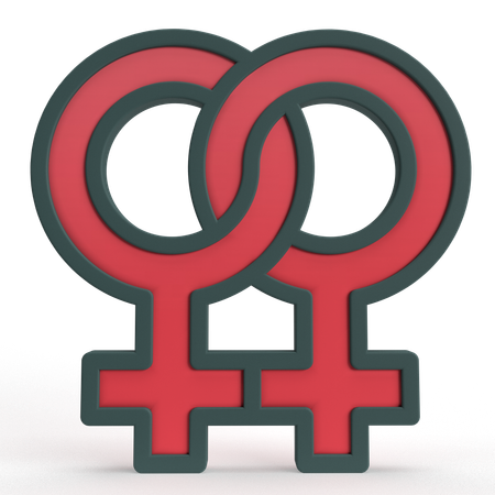 Lésbica  3D Icon