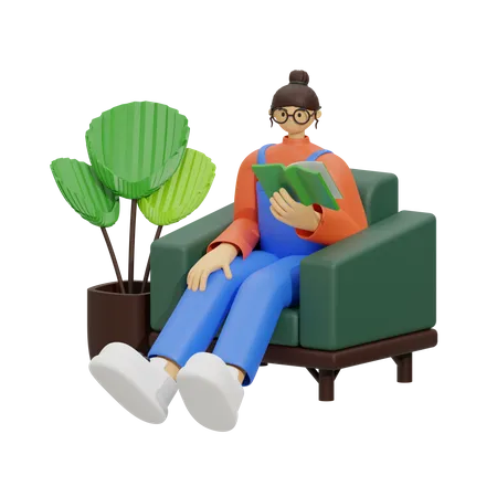 Lesen perfektioniert  3D Illustration