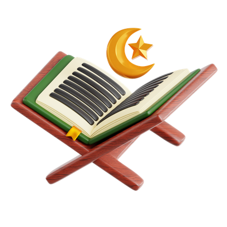 Den Koran lesen  3D Icon