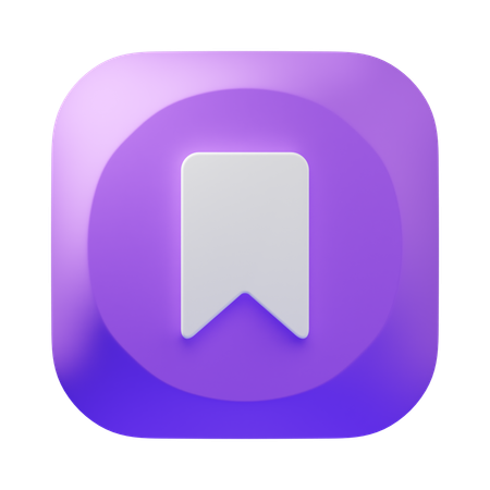 Lesezeichen  3D Icon