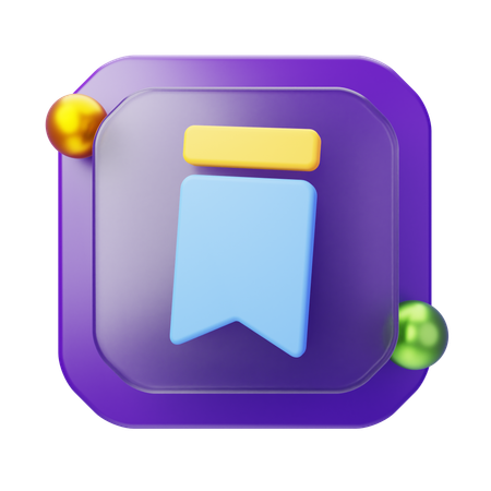 Lesezeichen  3D Icon
