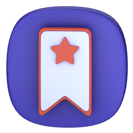 Lesezeichen  3D Icon