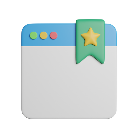 Lesezeichen-Browser  3D Icon