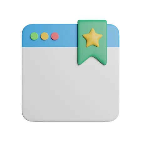 Lesezeichen-Browser  3D Icon