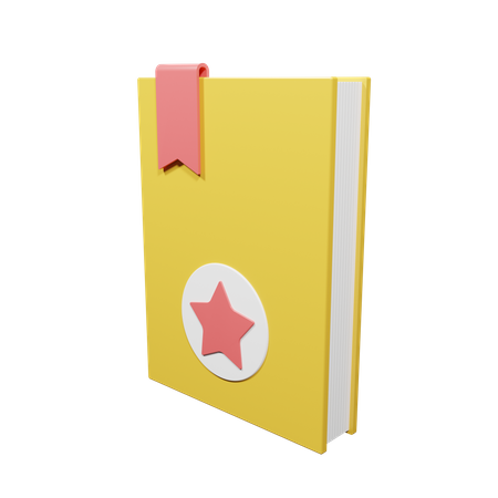Lesezeichen Buch  3D Illustration