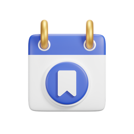 Lesezeichen Kalender  3D Icon