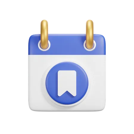 Lesezeichen Kalender  3D Icon