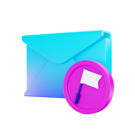 Mail als Lesezeichen speichern  3D Icon