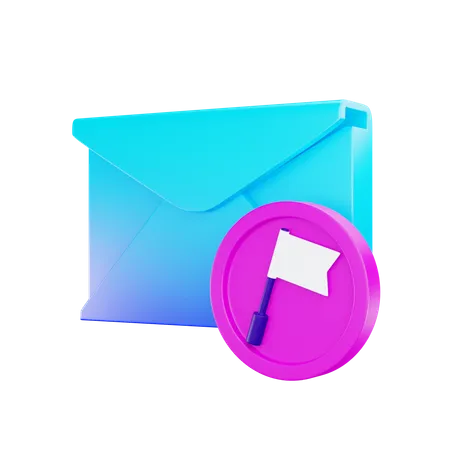 Mail als Lesezeichen speichern  3D Icon