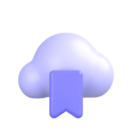 Lesezeichen Wolke  3D Icon